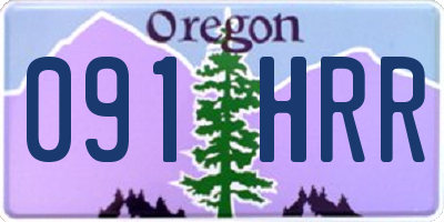 OR license plate 091HRR
