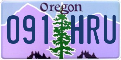 OR license plate 091HRU