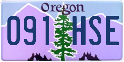 OR license plate 091HSE