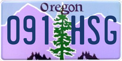 OR license plate 091HSG