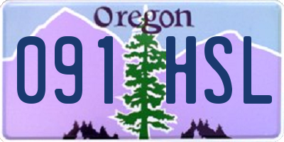 OR license plate 091HSL