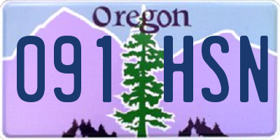OR license plate 091HSN