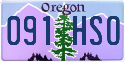 OR license plate 091HSO