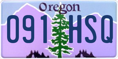 OR license plate 091HSQ