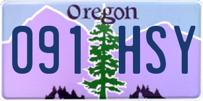 OR license plate 091HSY