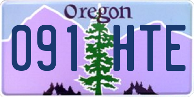 OR license plate 091HTE
