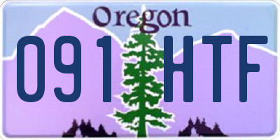 OR license plate 091HTF