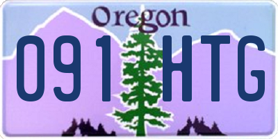 OR license plate 091HTG