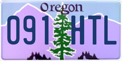 OR license plate 091HTL