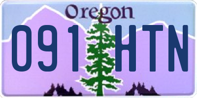 OR license plate 091HTN