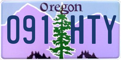 OR license plate 091HTY