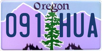 OR license plate 091HUA