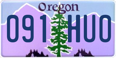 OR license plate 091HUO