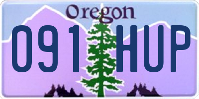 OR license plate 091HUP