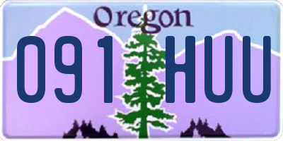 OR license plate 091HUU