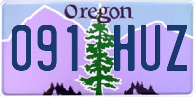 OR license plate 091HUZ