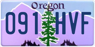 OR license plate 091HVF