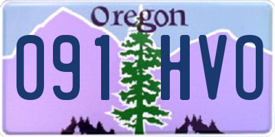OR license plate 091HVO
