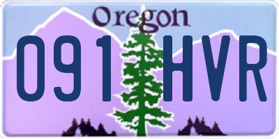 OR license plate 091HVR