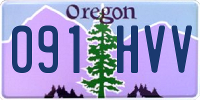 OR license plate 091HVV