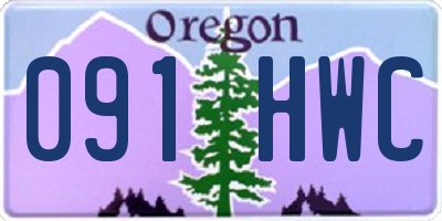 OR license plate 091HWC