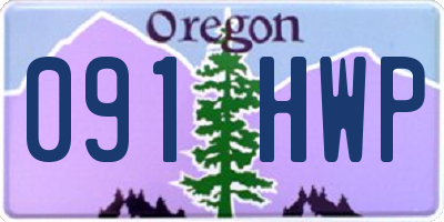 OR license plate 091HWP