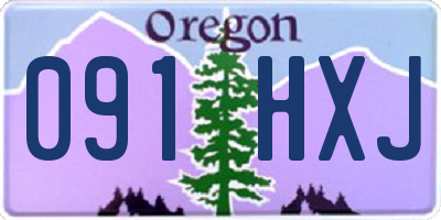 OR license plate 091HXJ