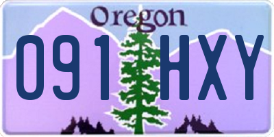 OR license plate 091HXY