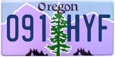 OR license plate 091HYF