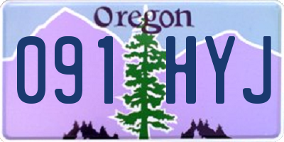 OR license plate 091HYJ