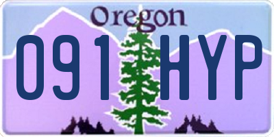 OR license plate 091HYP