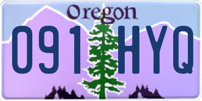 OR license plate 091HYQ