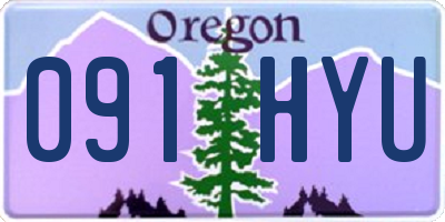 OR license plate 091HYU