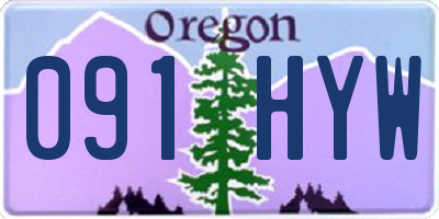 OR license plate 091HYW