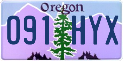 OR license plate 091HYX