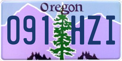 OR license plate 091HZI