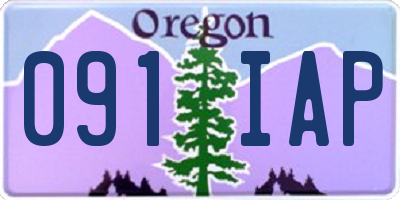 OR license plate 091IAP
