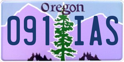 OR license plate 091IAS