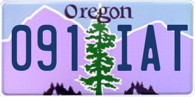 OR license plate 091IAT