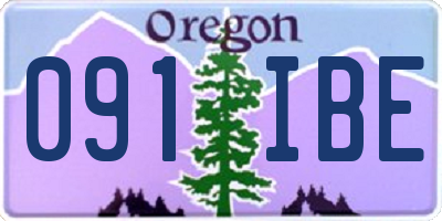 OR license plate 091IBE