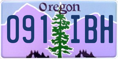 OR license plate 091IBH