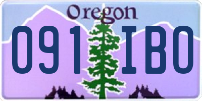 OR license plate 091IBO