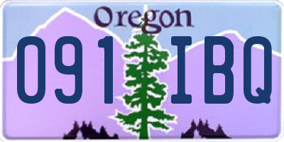 OR license plate 091IBQ