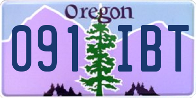 OR license plate 091IBT