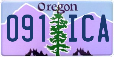 OR license plate 091ICA