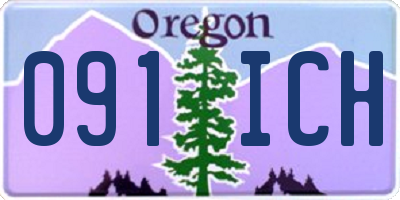 OR license plate 091ICH