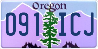 OR license plate 091ICJ