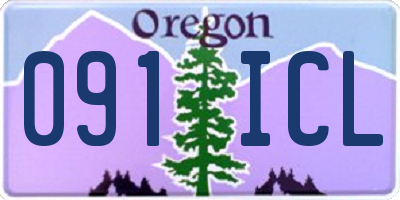 OR license plate 091ICL