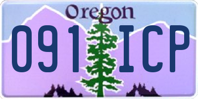 OR license plate 091ICP