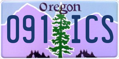 OR license plate 091ICS
